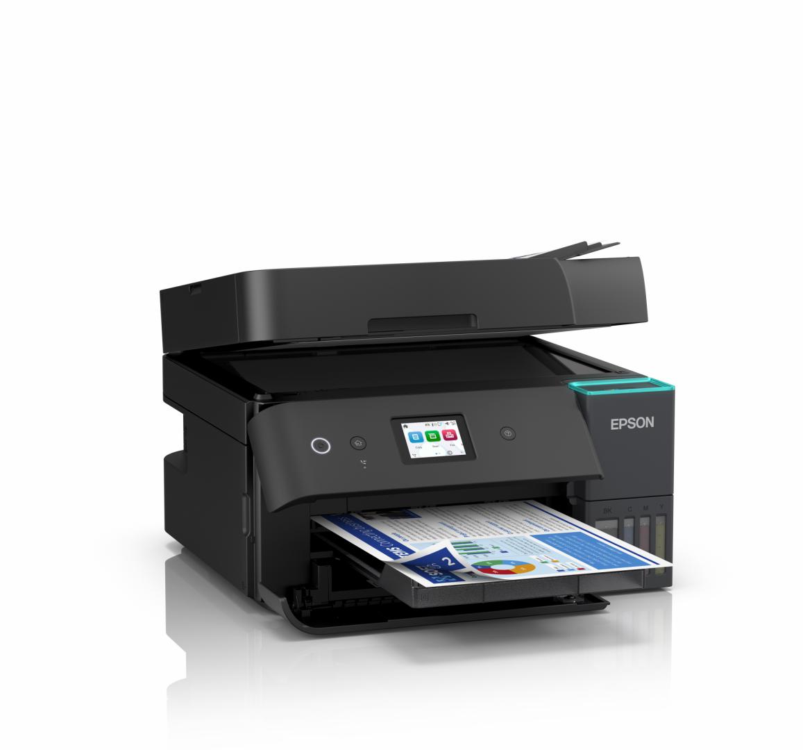 Multifunctional inkjet EPSON EcoTank CISS L6390, format A4, Color, Duplex, - imagine 3