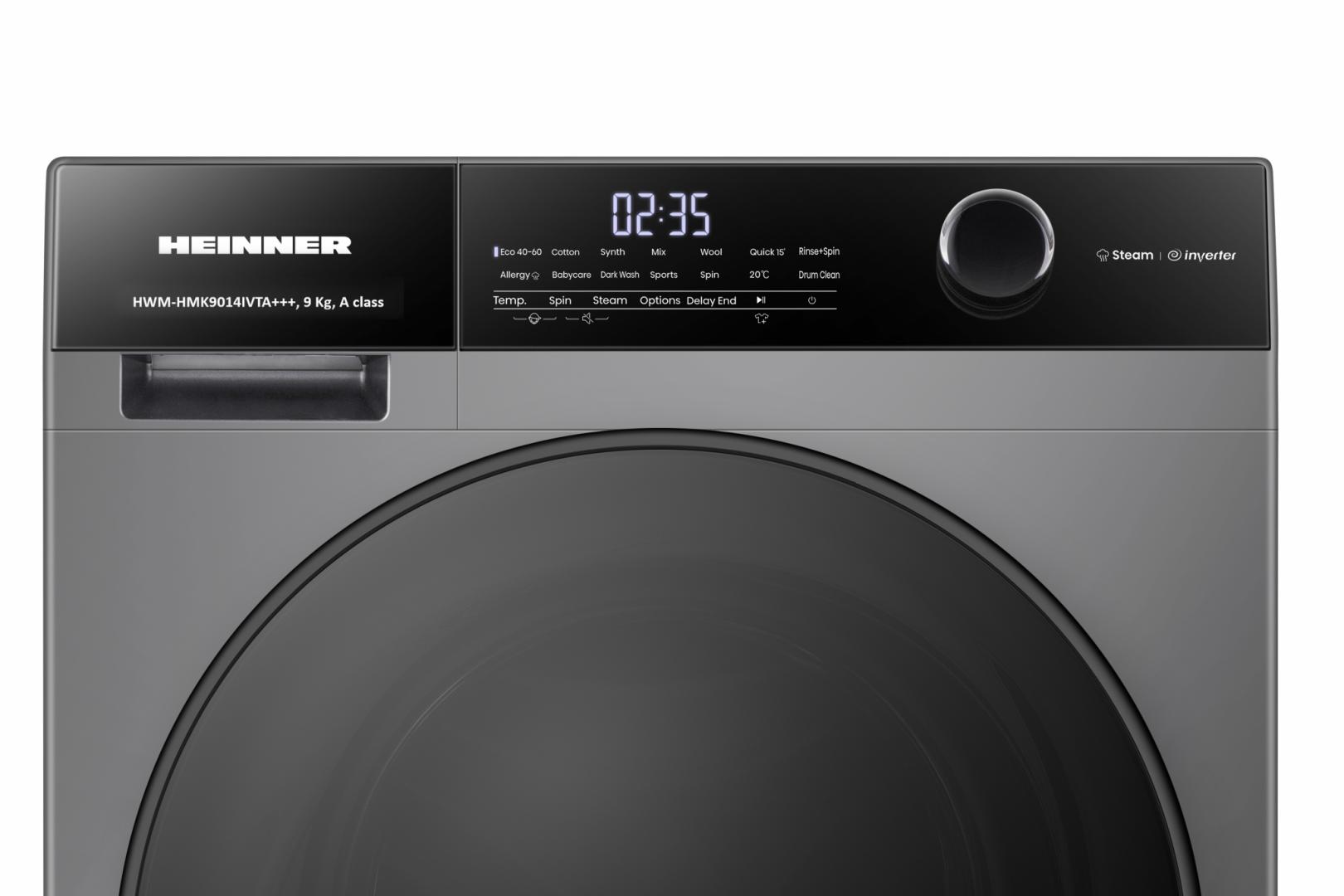 Masina de spalat rufe HEINNER HWM-HMK9014IVTA+++, 9 Kg, 1400 rpm, - imagine 4