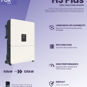 FoxESS Hybrid Inverter 3-Phase H3 Plus 60.0 , 60kW