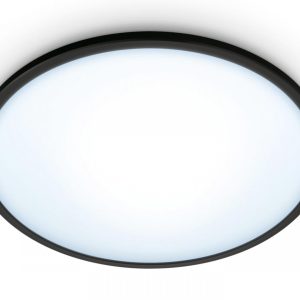 Plafoniera LED WiZ SuperSlim, Wi-Fi, Bluetooth, 16W, 1500 lm, luminaalba(2700-6500K),