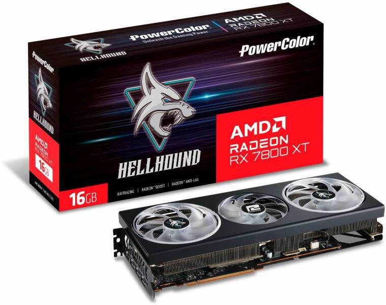 Placa video PowerColor Radeon RX 7800 XT, 16GB GDDR6, PCI