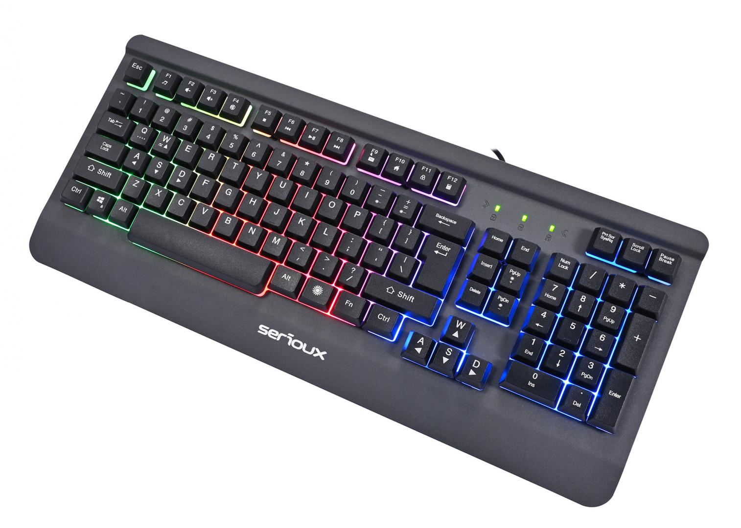 Kit Gaming Serioux Kayel 4 in 1, Tastatura de gaming, - imagine 5