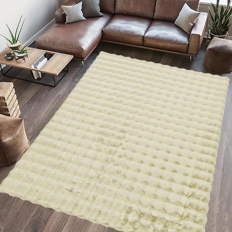 COVOR BLANITA PAOPAO 80X150 CM CREAM - imagine 3