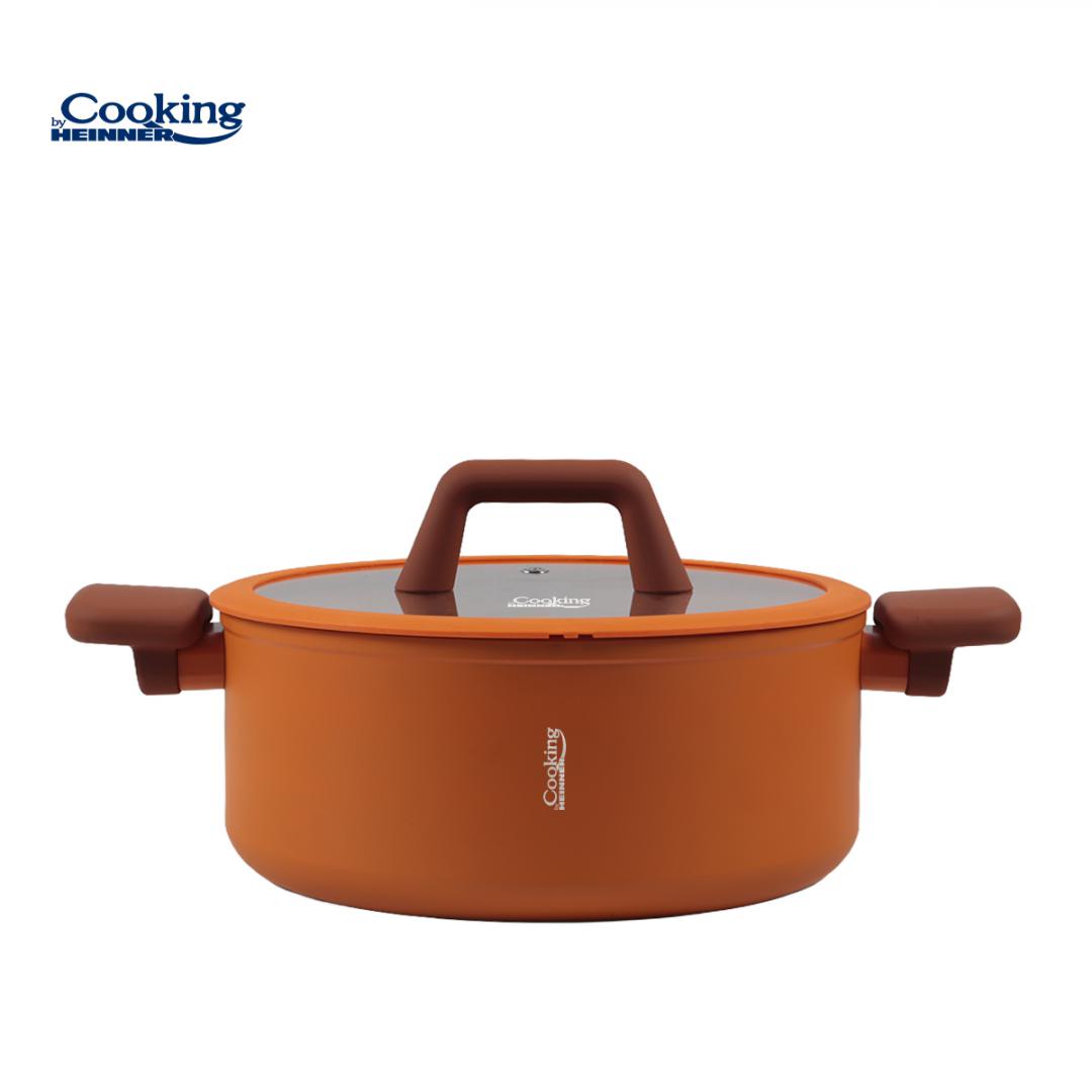 CRATITA ALUMINIU FORJAT CU CAPAC STICLA 20 x 9.5 CM, - imagine 3