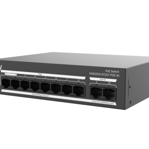 Switch Uniview NSW2020-8T2GT-POE-IN; Porturi:8×100Mbps network ports (RJ45)+2×1000Mbps ports, including 8