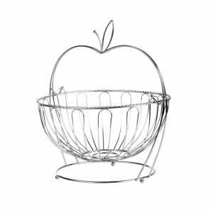 COS FRUCTE METALIC CU STAND, 30x29 CM,VANORA HOME