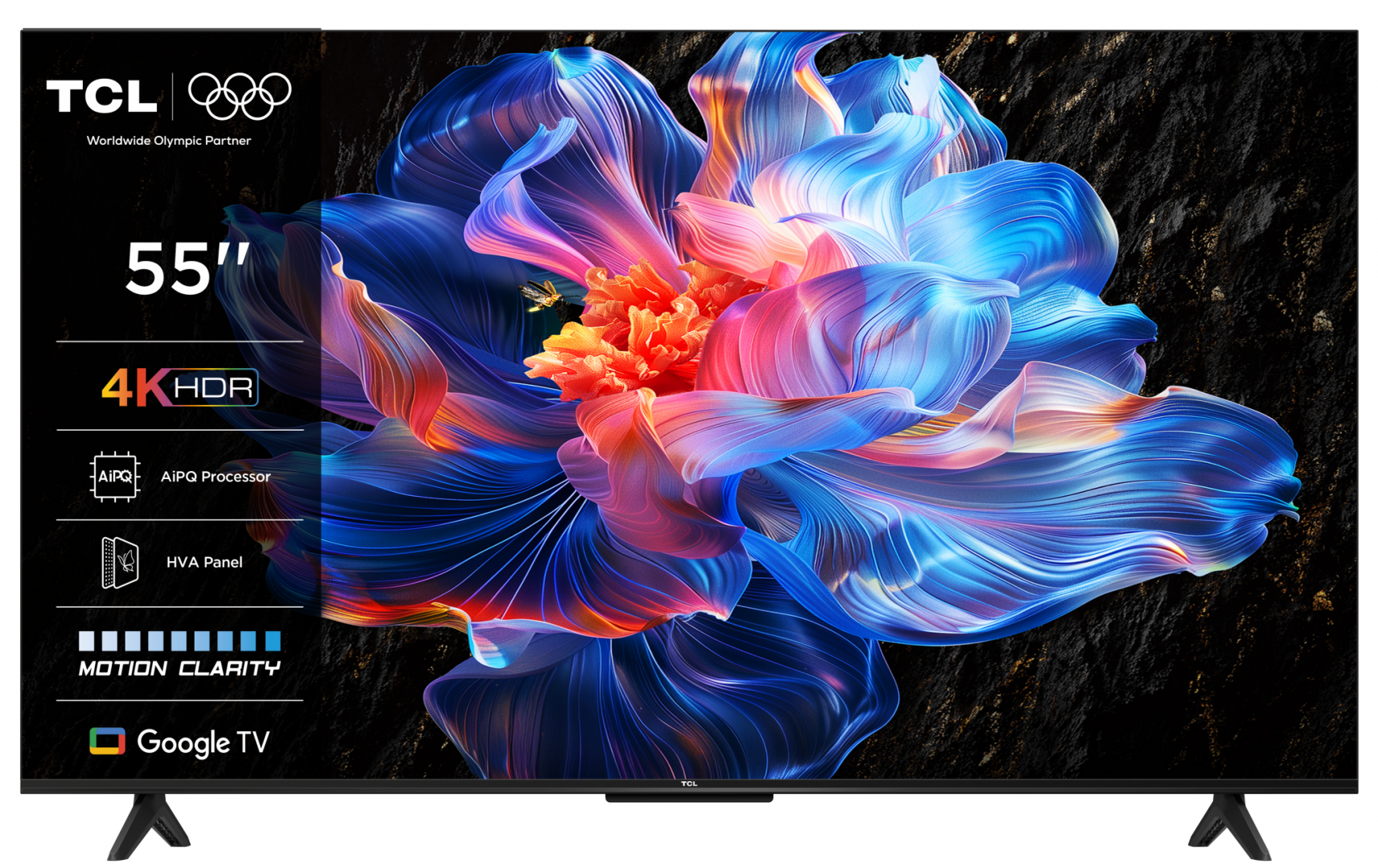 Televizor TCL LED 55P6K, 139 cm, Smart Google TV, 4K,