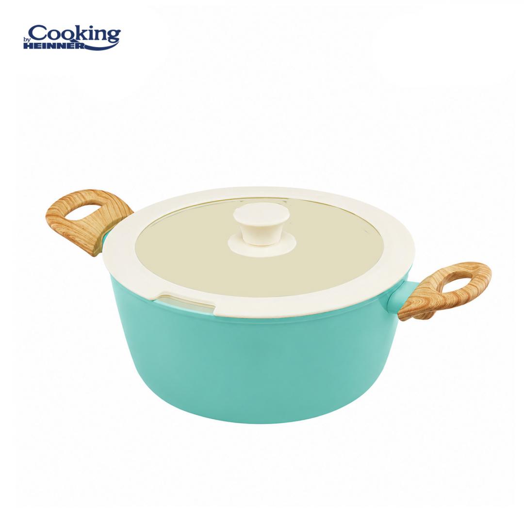 SET 8 PIESE DIN ALUMINIU FORJAT MARBELLA TURQUISE, COOKING BY - imagine 8