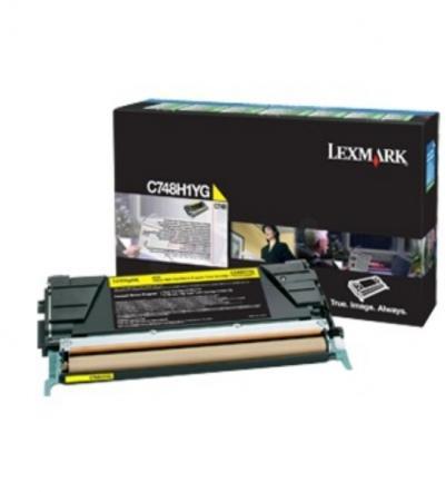 Toner LEXMARK C748H3YG, Yellow