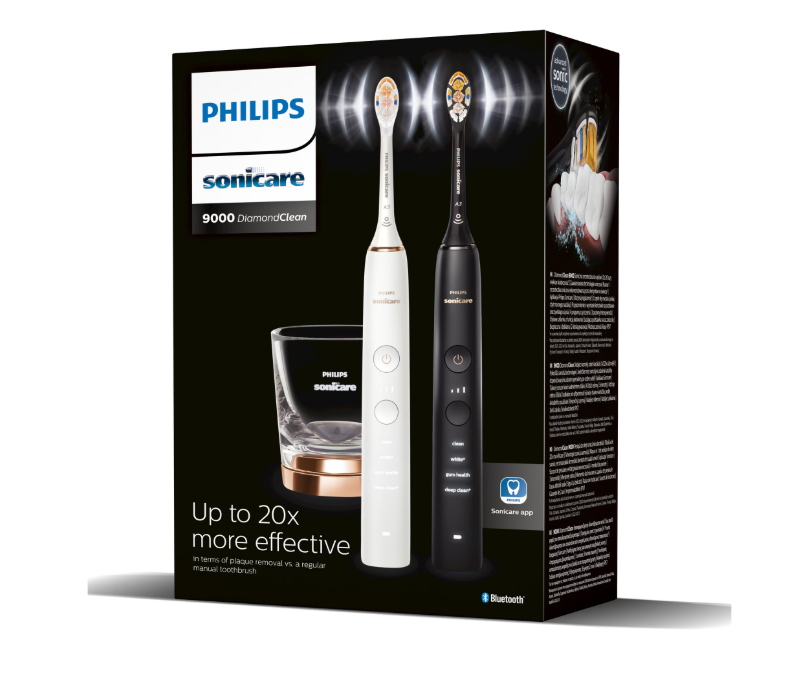 Set de doua periute sonice Philips Sonicare HX9914/69 Diamond Clean - imagine 4