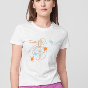 TSHIRT CASUAL F BICICLETA COLOR WHITE-L