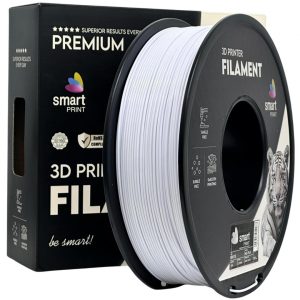 Filament 3D Smart Print, Diamentru 1.75mm, Greutate: 1KG, Culoare: Alb,