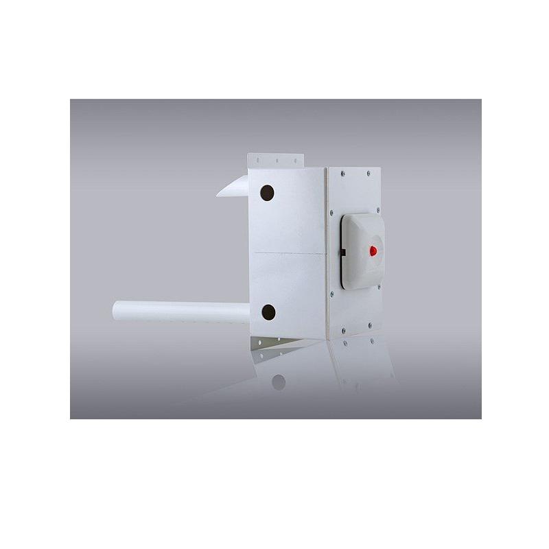 Duct smoke detector with built-in conventional smoke detector and LEDremote