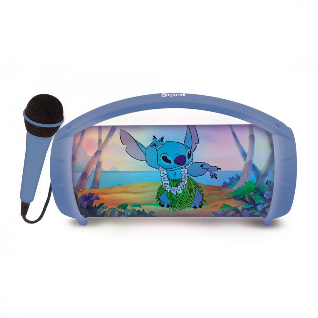 BOXA CU MICROFON SI LUMINI, STITCH - imagine 3