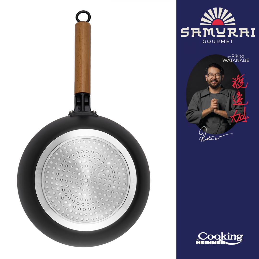 TIGAIE WOK + CAPAC 26X7.5CM, RIKITO WATANABE, SAMURAI GOURMET, COOKING - imagine 3