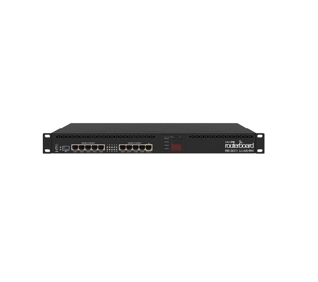 MikroTik RouterBOARD 3011UiAS with Dual core 1.4GHz ARM CPU, 1GB