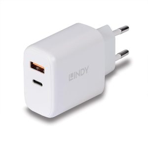 Incarcator Lindy USB A & C, 30W, putere intrare 100-240VAC,