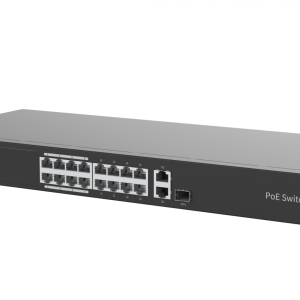Switch Uniview NSW3000-16T1GT1GC-POE-IN; Porturi:16 x 10/100Mbps POE port (RJ45) +