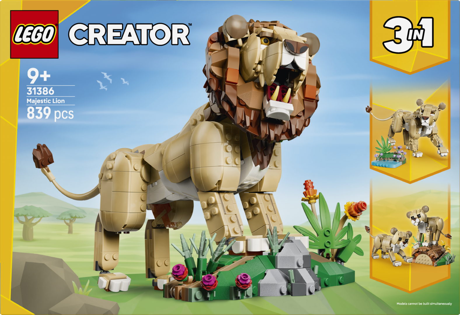 ANIMALE SALBATICE:LEU MAIESTUOS LEGO31386 - imagine 3
