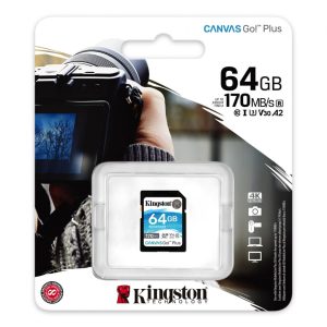 Card de Memorie SDXC Kingston Canvas GO Plus, 64GB, Class