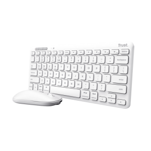 Kit Wireless tastatura si mouse Trust Lyra, Alb