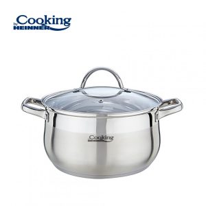SEMIOALA INOX+CAPAC, 24 X 13.5 CM, 6.1 L, AMIRA, COOKING