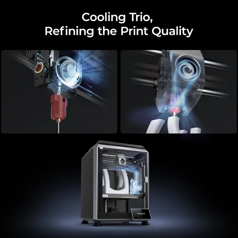 Imprimanta 3D Creality K1C, ( Printare carbon) Tehnologie FDM, viteza - imagine 5