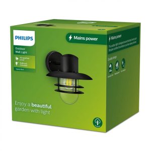 Aplica pentru exterior Philips INYMA, 1xE27, max 25W, IP44 ,245x260x230mm,