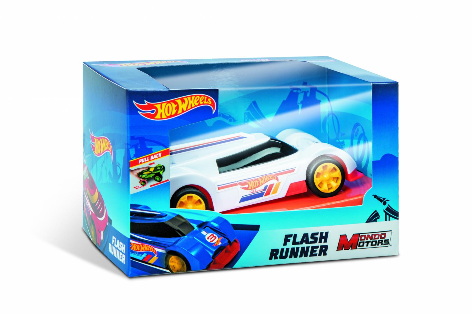 MASINA PULL&BACK, GROWLER, ALBASTRU, HOT WHEELS - imagine 3