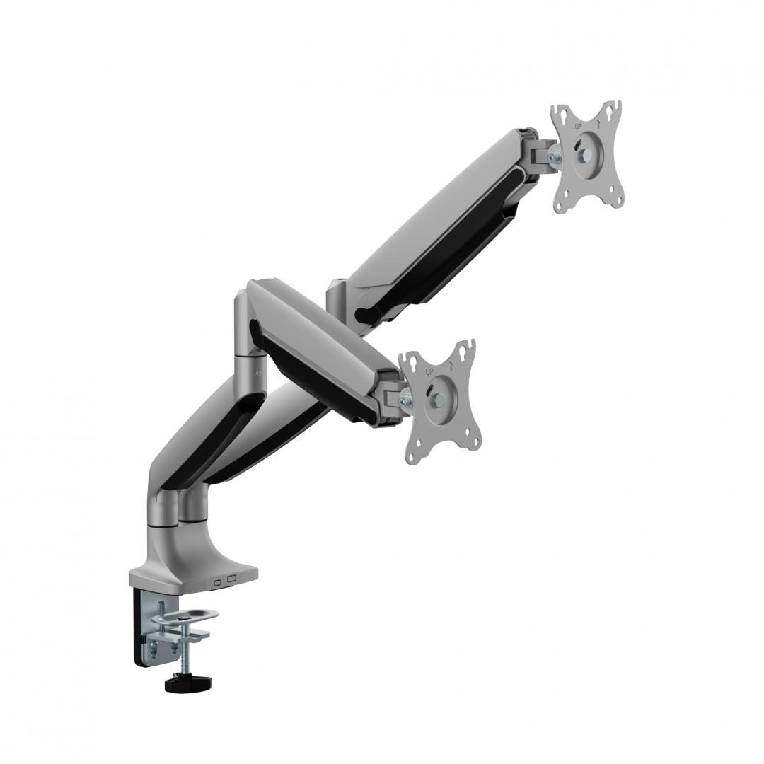 Suport 2 monitoare Serioux MM82-C024, tehnologie arc cu gaz, compatibilitate - imagine 3