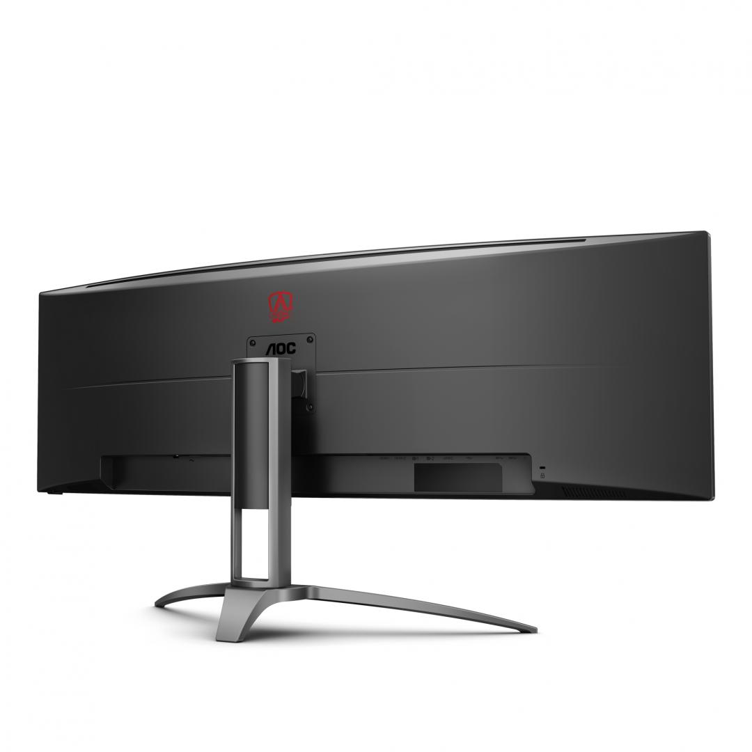 Monitor Gaming AOC AG493UCX2, 48.8", 5120 x 1440 pixeli, Black, - imagine 9