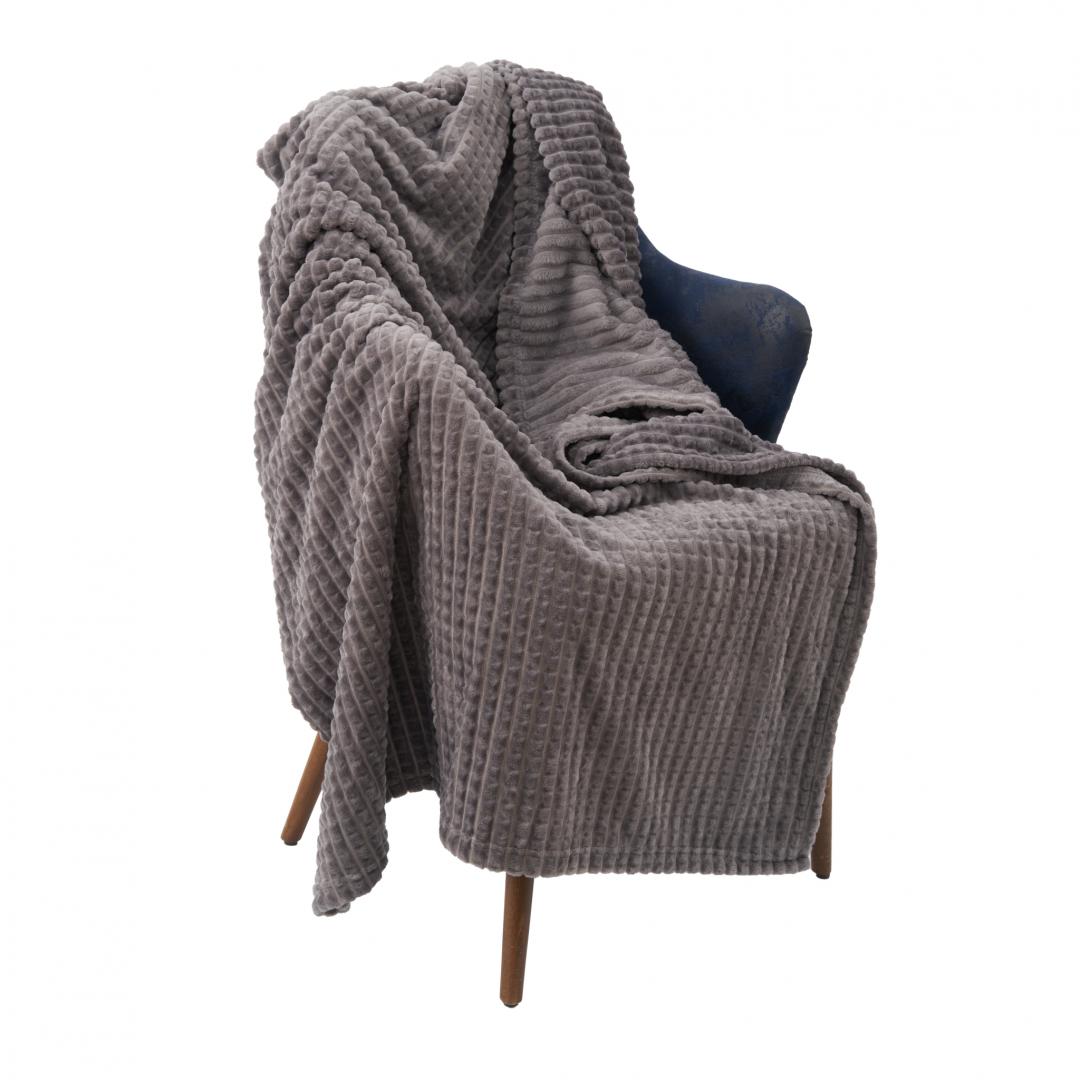 PATURA FLANNEL 150X200 CM GRI - imagine 4