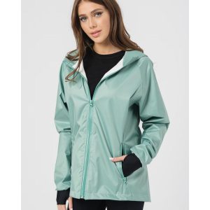 JACHETA WATERPROOF F GRANITE GREEN-XS
