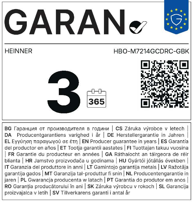 CUPTOR INCORPORABIL HEINNER HBO-M7214GCDRC-GBK - imagine 3