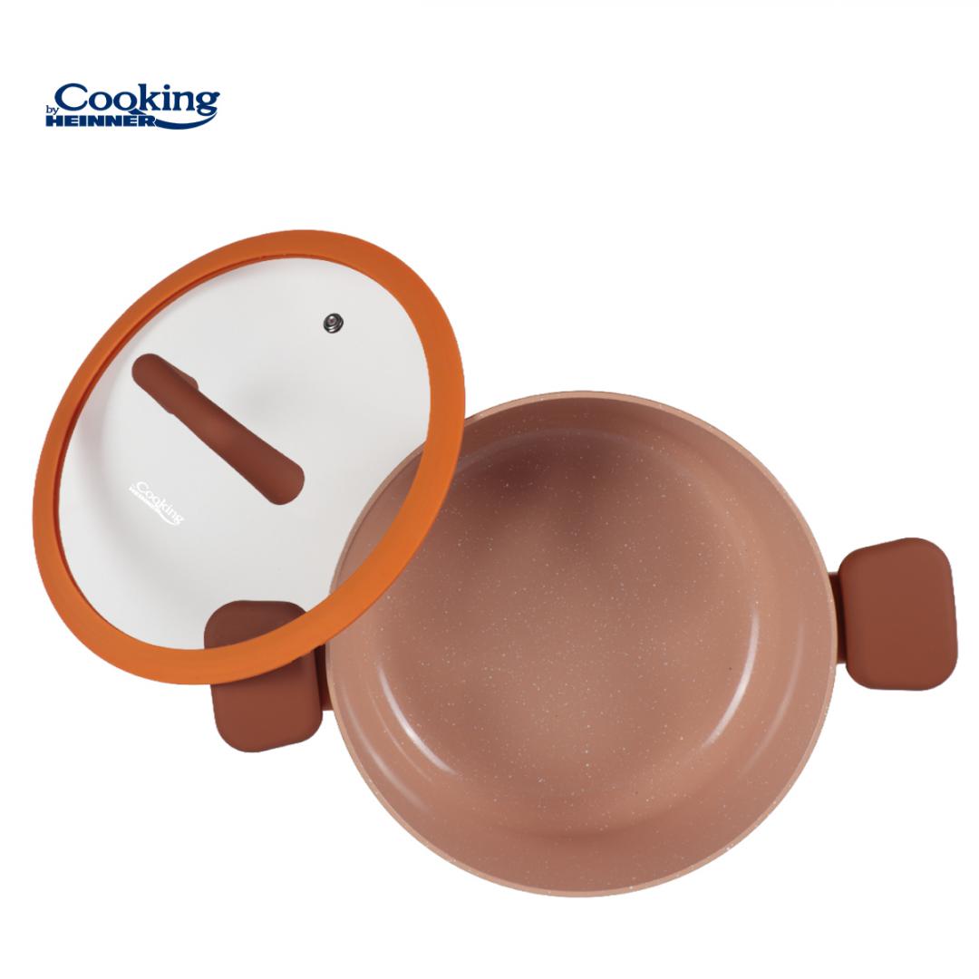 SEMIOALA ALUMINIU FORJAT CU CAPAC STICLA 24 x 10.5 CM, - imagine 4