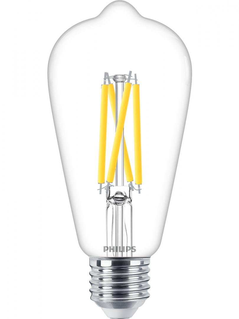 Bec LED Philips Classic ST64, EyeComfort, E27, 5.9W(60W), 806 lm - imagine 3