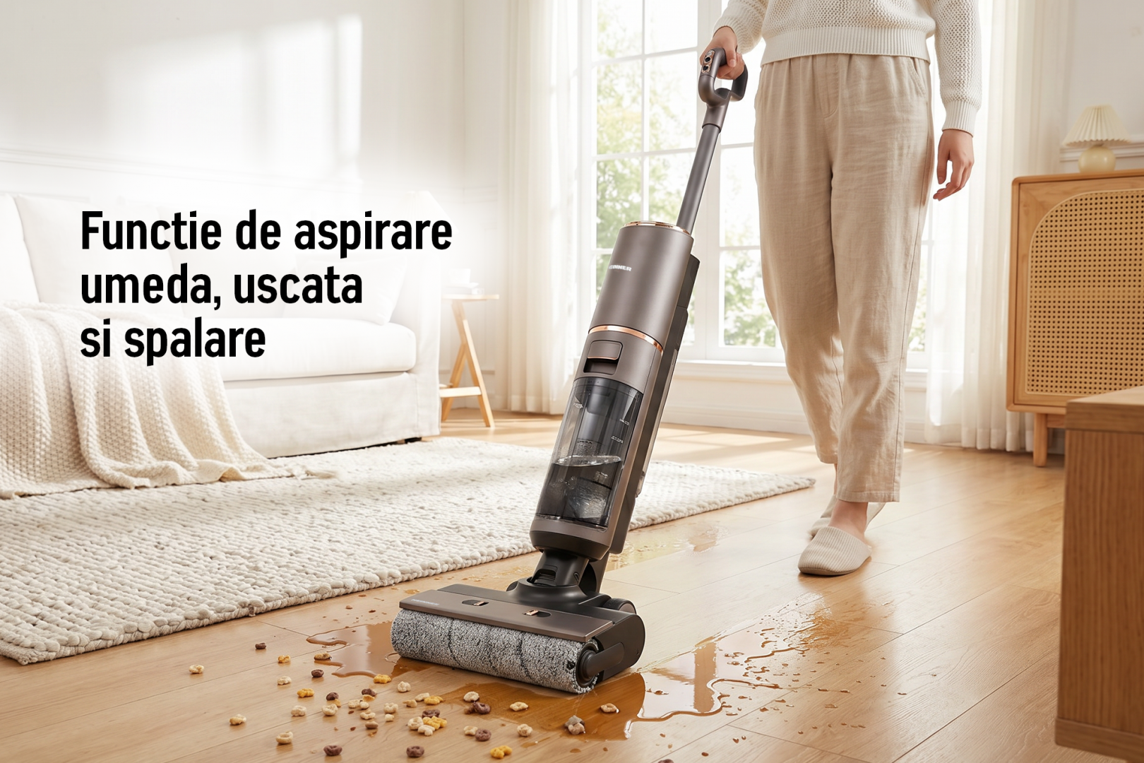 Aspirator vertical cu funcție spălare HEINNER AquaFusionPro HSFW- PB160DRYBK - imagine 9