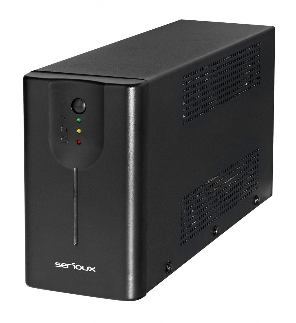 UPS Serioux Line Interactive 1200LI,Led, capacitate 1200VA/720W, 4 prize Schuko