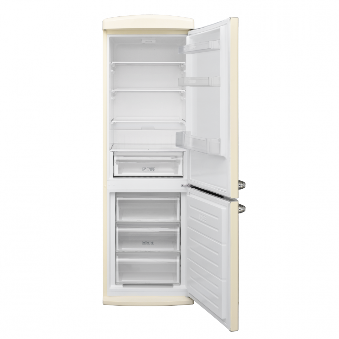 Combina frigorifica FRAM FC-VRR341BGE++, 340 l, Clasa E, Crem - imagine 3
