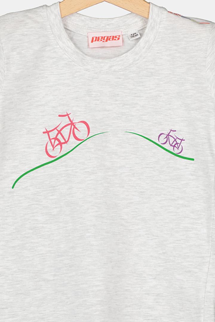 TRICOU CASUAL BICICLETE FAMILIE COPII LIGHT GREY-XXL - imagine 4