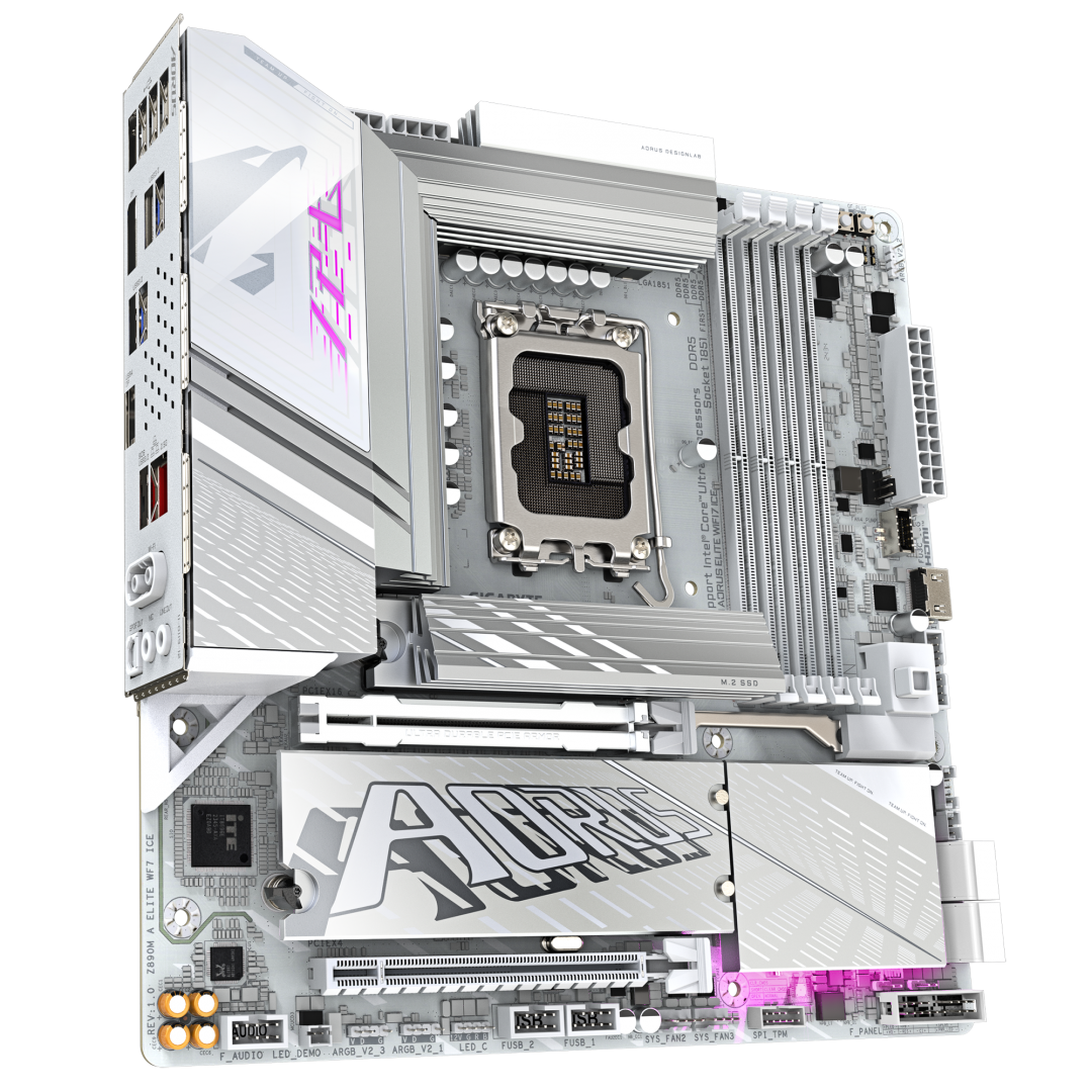 Placa de baza Gigabyte Z890M AORUS ELITE WIFI7 ICE, Socket - imagine 4