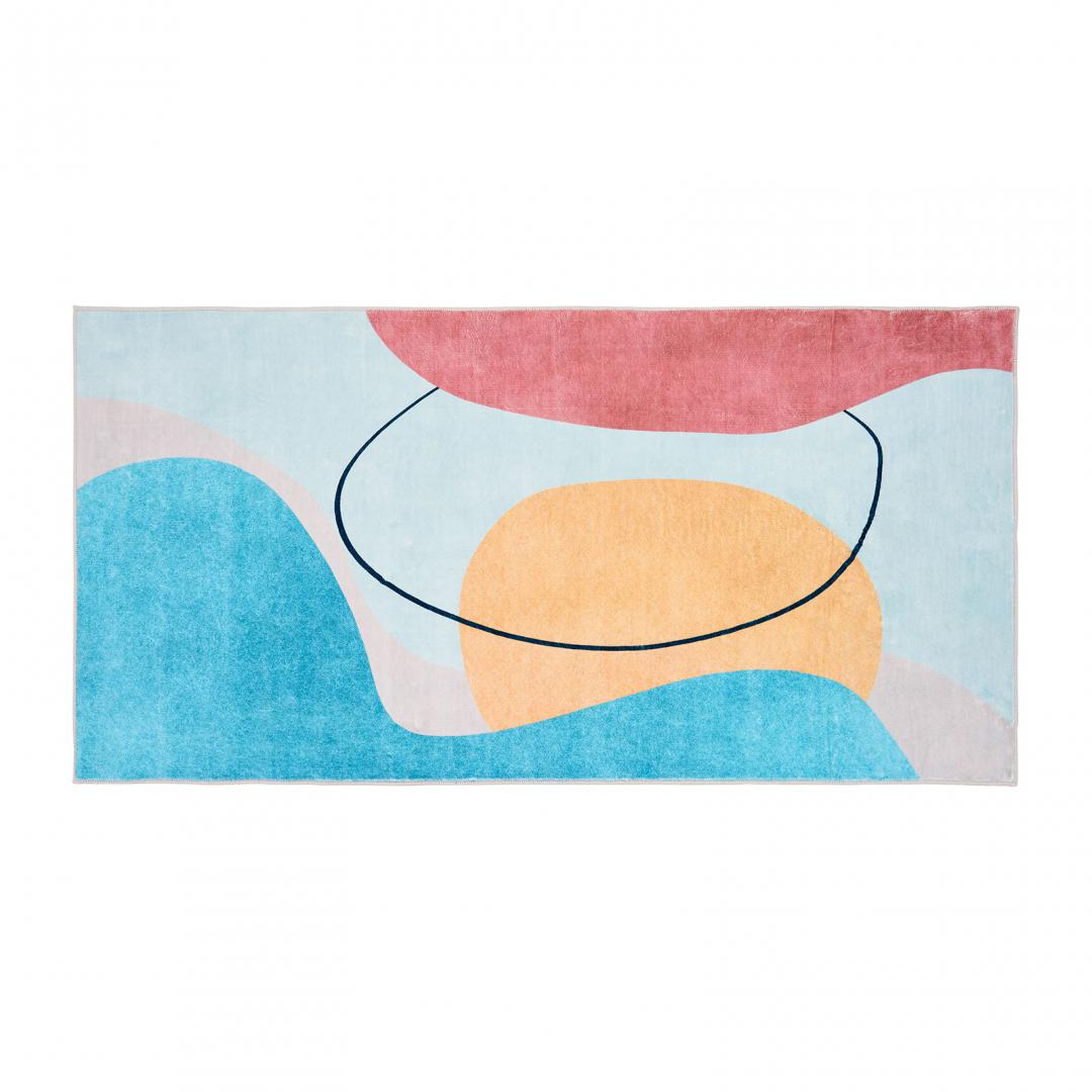 Covor printat, ERIN 70x140 cm, lavabil cu spate antialunecare, inaltime