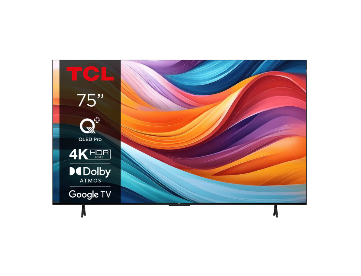 Televizor TCL QLED 75T7B, 189 cm, Smart Google TV, 4K
