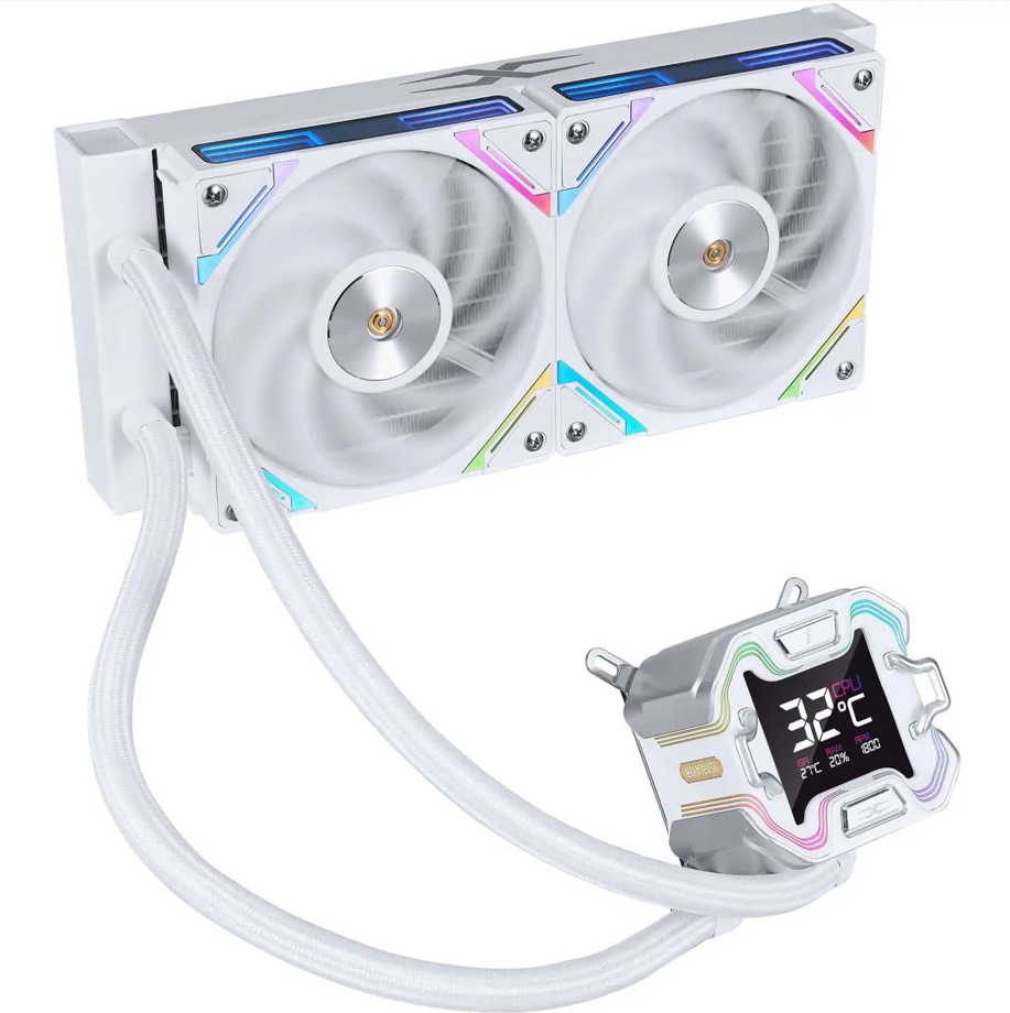 Cooler Procesor 1stPlayer X-Starship 240E, Lichid, 12 cm, 2 ventilatoare,