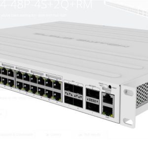 SWITCH MIKROTIK CRS354-48P-4S+2Q+RM, 48xLAN Gigabit, 4xSFP, 2x40G QSFP, POE 700W