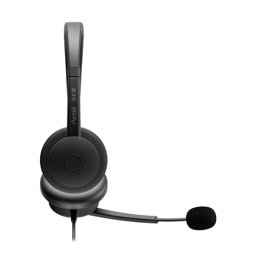 Casti Head-band Axtel AXH-ACEUCD, Wired, Negru - imagine 4