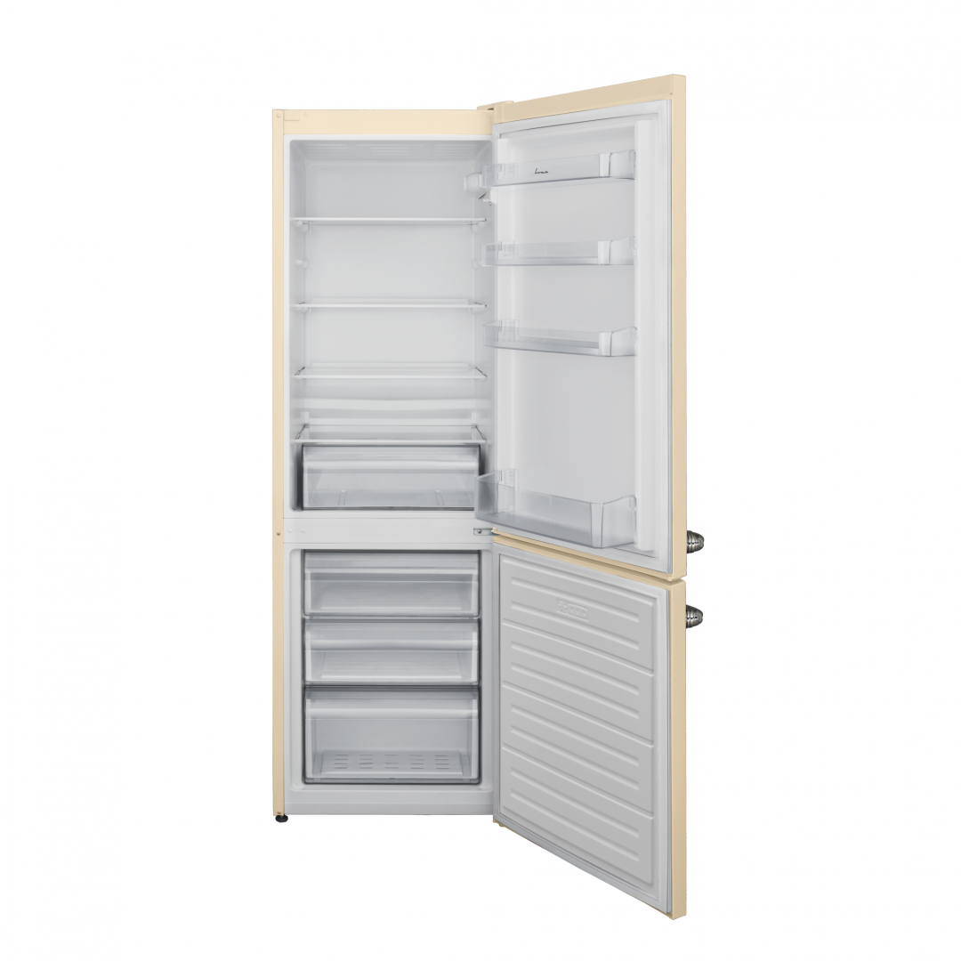 Combina frigorifica FRAM FC-VRL2681BGE++, 268 l, Clasa E, Crem - imagine 3