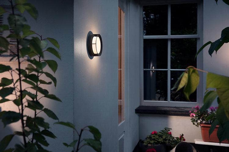 Aplica LED pentru exterior Philips Actea, 12W (83W), 176V, 1200 - imagine 4