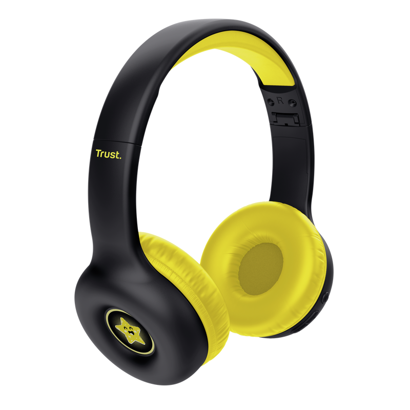 Casti Head-band Trust Nouna, Wireless/Wired, Negru - imagine 3