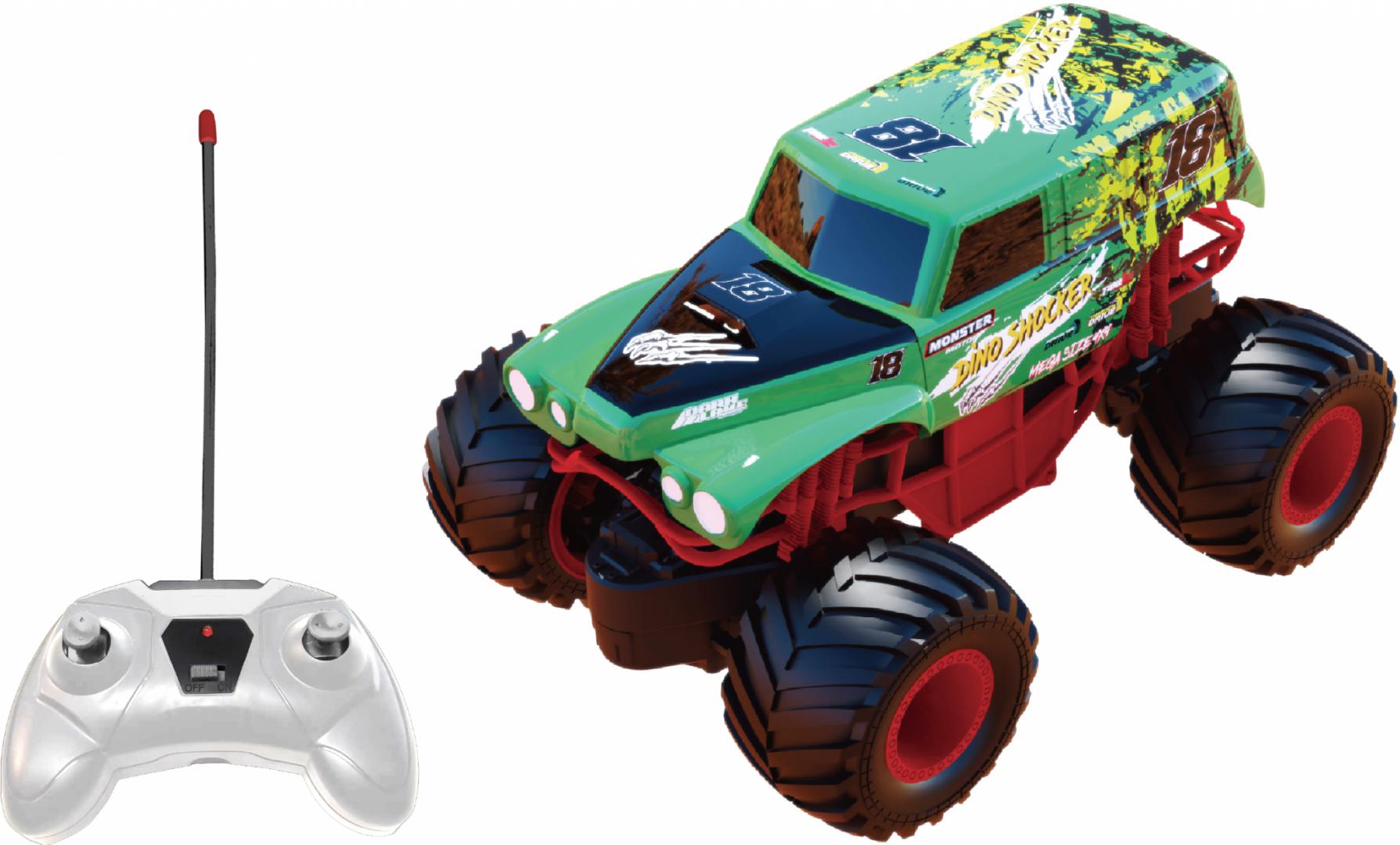 MASNIUTA CU TELECOMANDA BIG FOOT 1/24,19CM, VERDE - imagine 3
